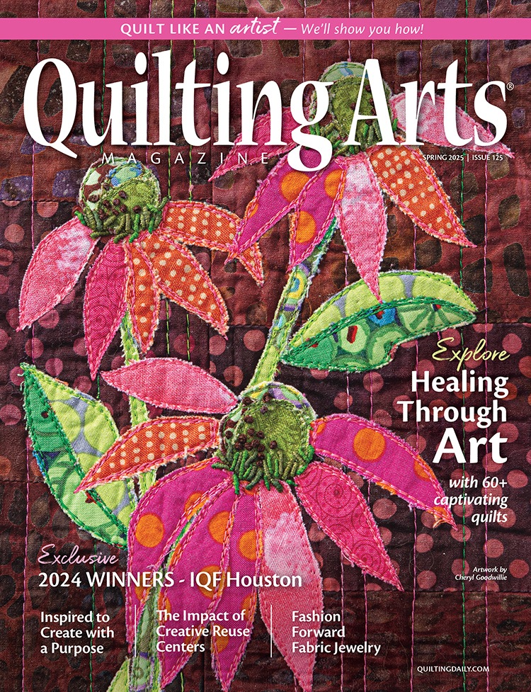 Quilting Arts Spring 2025 cover